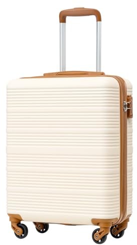 COOLIFE Handgepäck Koffer, Trolley Handgepäck 55x40x20 für Ryanair & Easyjet Handgepäck mit 4x360° Spinner-Rädern, verstellbarem Teleskopgriff, TSA-Schloss, Leichter Koffer Handgepäck