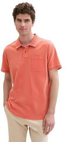 TOM TAILOR 1041865 Polo, 26202-Flamant Rose Fleur, M Homme