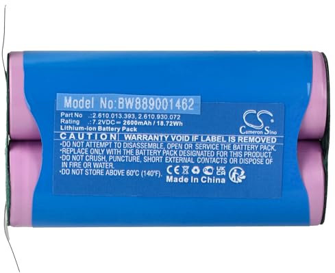 vhbw Akku kompatibel mit Dremel 1100-25, 1100LI, Driver 1120, Stylus 1100 Elektrowerkzeug (2600 mAh, Li-Ion, 7,2 V)