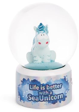 NICI Schüttelkugel Einhorn Aquario 6,5cm blau - Tolle Geschenkidee