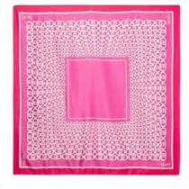 Liu Jo ECS Foulard Logo Netz Rosa 00021 Fuchsia 90X90, Rosa