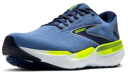 Brooks Herren Glycerin GTS 21 Sneaker, Blau/Peacoat/Zitronengelb, 46 EU