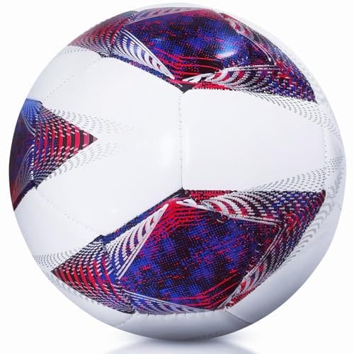 KWJEIULSOQ Fussball GrößE 5, Fußball Kinder Unisex, Fußball Größe 5, Outdoor-Indoor Fussbälle Größe 5, 2024 Championsleague Ball und Offizieller Trainingsball für Jugendliche und Erwachsene