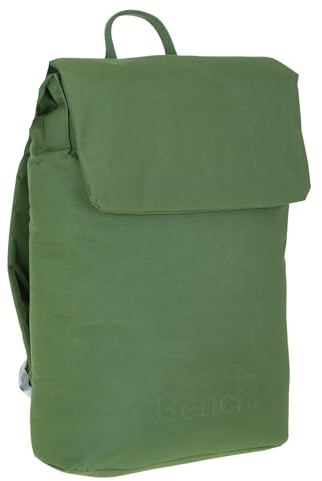 Bench Rucksack Damen Mädchen Daypack small medium backpack Handtasche Damenrucksack A4 York 64200 + Schlüsseletui (Khaki Oliv 1300)