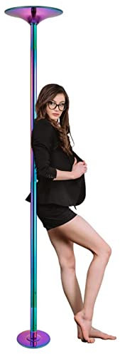 Drehbare Tanzstange für Zuhause, 2,7 bis 3,0 m hohe Decke, tragbares, abnehmbares Tanzstangen-Set für Apartment, Schlafzimmer, Club, Bar, Fitnessstudio, Tragkraft 200 kg