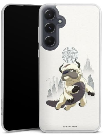 Slim Case kompatibel mit Samsung Galaxy A 55 5G Silikon Handyhülle transparent Hülle extra dünn Avatar - Der Herr der Elemente Appa Offizielles Lizenzprodukt