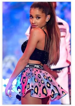 ahnld Dieses Ariana Grande Poster auf Leinwand, Wandkunst, Dekordruck, Bild Gemälde für Wohnzimmer, Schlafzimmer, Dekoration, 30 x 45 cm