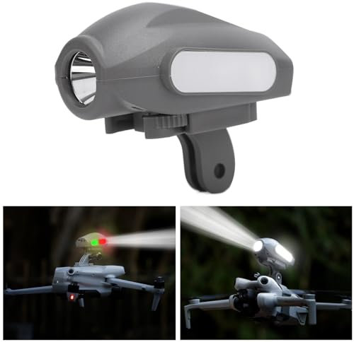 Drohnen-Suchscheinwerfer, Drohnen-Blitzlicht, 1100 MAh Wiederaufladbar, 100 M Reichweite, Drohnen-Nachtfotografielicht für 4 Pro Air 3