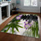 UERWOWELL Flauschige Teppiche im orientalischen Stil beruhigende Atmosphäre Zen-Orchideenmuster Teppich für Wohnzimmer Leichter Teppich für Schlafzimmer/Yoga-Raum 140x200cm