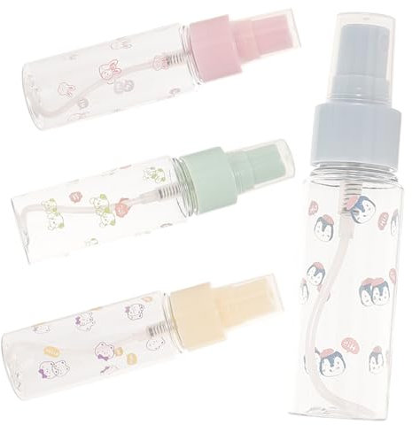 minkissy 4piezas Botellas Spray Vacías De Plástico Portátiles Para Viaje Rellenables Y Reutilizables Cosméticos Y Líquidos