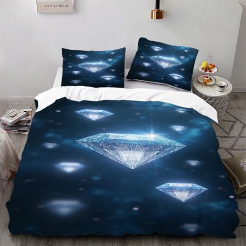 Zbeiba dunkle Farben Bettwäsche 135x200,Karo Bettbezug Set Für Teenager Kinder Mikrofaser Bedding + 2 Kissenbezüge(135x200+2 * 50x75,#2