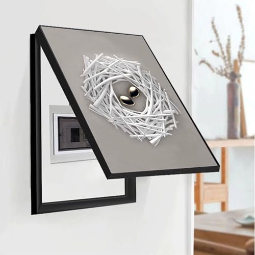 WBBML Peinture décorative pour boîte à compteurs Protégé Boîte à Compteur Peinture décorative Cache Tableau Electrique decoratif Cuisine(A,35x45cm)