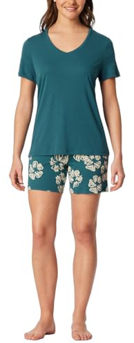 Schiesser Damen Schlafanzug Set kurz Baumwolle Modal - Nightwear