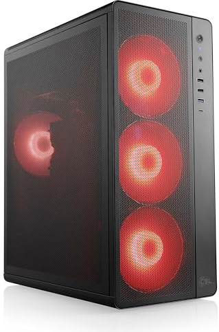 Gaming PC - AMD 8700F, RTX 5060 Ti, 32 GB RAM, 1000 GB SSD, Windows 11 | Ryzen 7 8x 4.1 GHz, 8 GB VRAM, M.2 NVMe, DDR5, Win 11 Home, günstiger Computer für Zocker, Rechner zum Spielen (A15524)