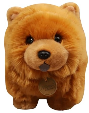 Chow Stuffed Animal - 25 Cm Plüschpuppe, Flauschiger Hund Plüsch, Weiches Sammelspielzeug, Entzückende Haustierfigur, Geschenkpuppe | Animal Plüsch Zum Weihnachtsgeburtstag Ostern Jubiläum Fe