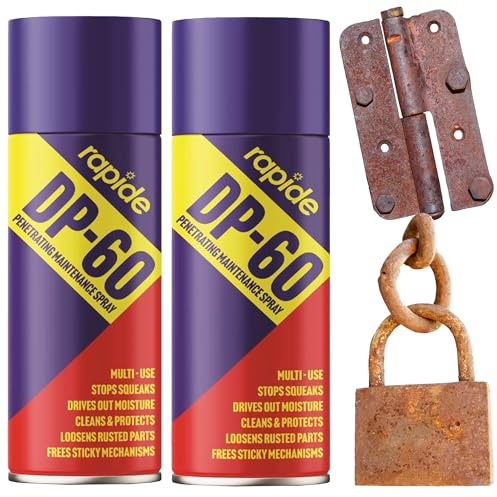 DP-60 Multi-Use Lubricant Spray 250ml Cleaning Maintenance Spray | For Rusted Parts, Sticky Mechanism, Cleans & Protect Tools