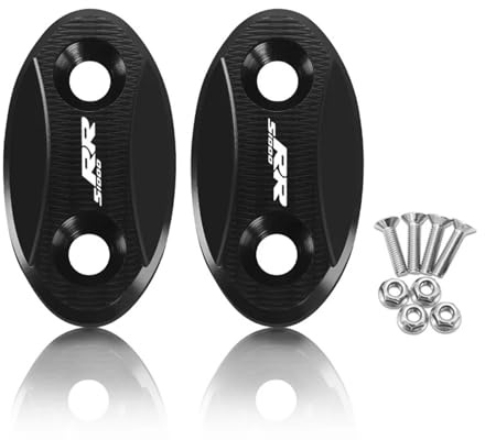 Couvercle de rétroviseur de moto Pour S1000RR S1000rr 2009-2019 Pare-brise De Moto Élimineurs De Rétroviseurs Capuchon En Aluminium Cache Pour Trou De Rétroviseur(NN-1)