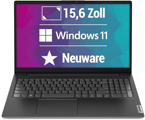 Lenovo V15 G4 AMN 15,6 Zoll Full HD Laptop AMD Ryzen 5-7520U@ bis zu 4,3 GHz 16 GB 512 GB SSD mit Windows 11 Pro & GRATIS Antiviren-Software NEU & OVP