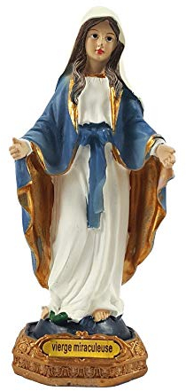 Heiligenfigur Madonna Immaculata Miraculeuse Mutter Gottes Maria Statue Religion