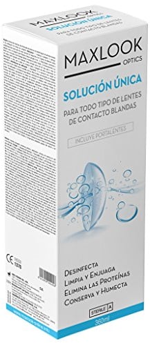 Maxlook - Soluzione unica per lenti a contatto morbide, confezione da 360 ml