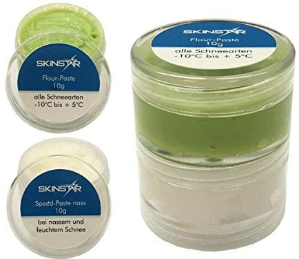 SkinStar Speed und Flour Paste Skiwax Skiwachs Speedwachs Renn Wachs 20g