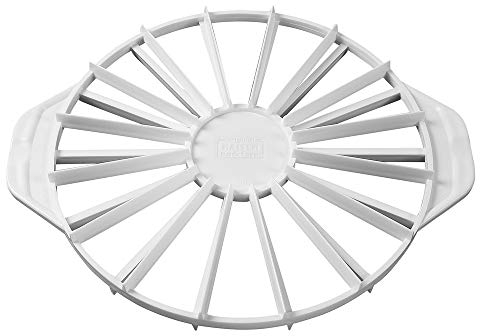 Original Kaiser Classic Torten-Einteiler Kunststoff 31,5 cm, Kuchenteiler von 14 oder 16 gleichgroßen Stücken, Torteneinteiler beidseitig verwendbar, Weiß