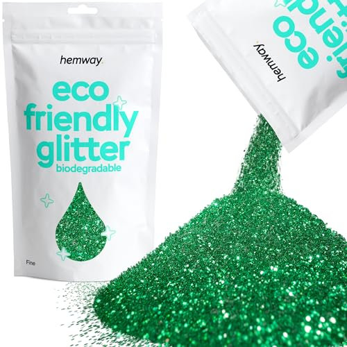 Biodegradable Glitter Emerald Green Eco Friendly Plant-Based Bio Fine for Face Body Hair Craft Resin Festival Makeup Eyeshadow 100g / 3.5oz