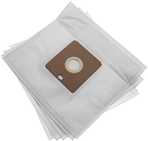 vhbw 5x Sacs compatible avec Nilfisk Bravo, Coupé Neo, Go, One aspirateur - microfibres non tissées, 24,7cm x 27cm, blanc