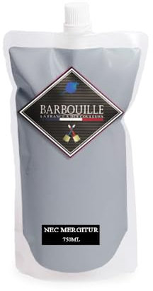 Peinture Gris Moyen Acrylique Nec Mergitur - Aspect Satin - Peinture Mur, Plafond, Boiserie & Balcon - Lessivable - Séchage En 30 min - COV A+ - Fabriquée En France - 750 ml - BARBOUILLE -