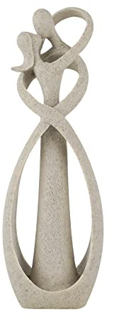 Trycooling Kissing Lovers Statue Abstract Sculpture, Sandstone, Small