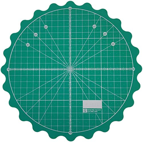 CENPEK Kreisförmige Schneidematte, Durchmesser 22,9 cm, selbstheilend, für jeden Tischschutz, Quilten, Stoff, Basteln, Nähen, Quilten, Projekte, rotierende Schneideunterlage