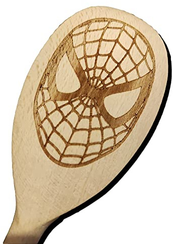 Spiderman NO Way Home - Cucchiaio da forno in legno ispirato a casa per cucinare in legno, regalo di compleanno con ragno