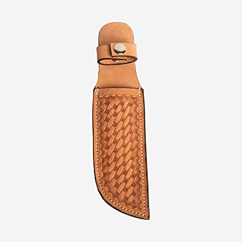 Hulara_Genuine Leather Case Handmade Real Leather Knife Sheaths with Belt Loop Pocket Knife Holder for Belt Fits Knife Holster
