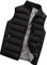Doudoune sans Manche Homme Zippé Travail Blouson Chauffant Homme Pulls, Gilets et Sweats Homme Manteaux Veste Coupe Vent Hiver Chaude Legere Chasse Marque Pas Cher Automne Halloween Noir 5XL