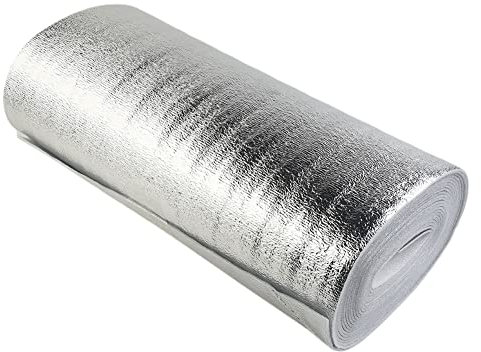 Heizkörperfolie, wärmereflektierende Isolierung, Wand-Wärmedämmung, Heizung, reflektierende Folie, 5 m/10 m, Aluminiumfolie