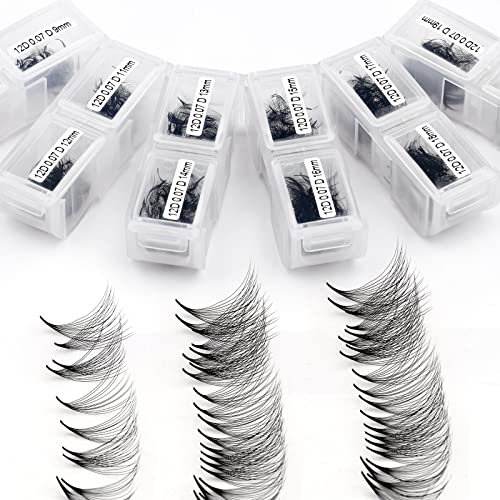 12D Gefächerte Volumen Wimpern 1200 Pcs Fertig Fächer Wimpernverlängerung C Curl 0.07mm 9-20mm Mixed Länge spitze Basis Wimpern Extensions Volumen Wimpern Fertige Fächer(1200-12D-0.07-C-920)