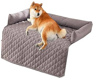 Kongdson Comfy Dogs Bed for Sofa Bed, Soft Waterproof Cat Dog Pad, Cats Dogs Cushion Sofa Couch Protector, Non-Slip Washable Pet Bed Mat (75 x 75 cm, Light Gray)