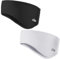 Sport Stirnband Ohrenwärmer -Frühling/Herbst/Winter Fleece Ohrenschützer Stirnbänder Windstopper für Joggen, Laufen, Wandern, Fahrrad und Motorrad Fahren, Runter Helm 2 Stück (Schwarz+Weiß)