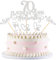 Blumomon 25Pcs 70th Anniversary Cake Toppers Platinum 70th Weddding Anniversary Heart Cake Decoration for 70 Platinum Wedding Celebration Party Supplies