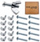 M4 Wing Nut & Bolt 10 Pack (M4 x 20mm Bolts & M4 Nuts)