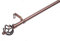 Lister Cartwright 19 mm Extendable Metal Curtain Poles, Antique Copper (Cage Finials, 120-210 cm)