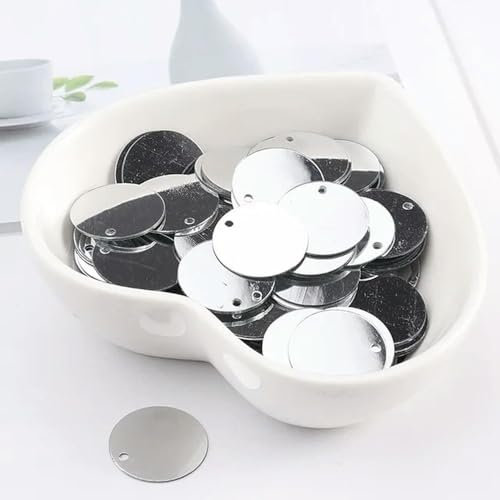 KUCOON 10g/Packung Runde Pailletten 6mm 8mm 10mm 15mm 20mm 30mm Nähen Pailletten für Handwerk Schmuck Zubehör Hochzeit Kleid Handwerk