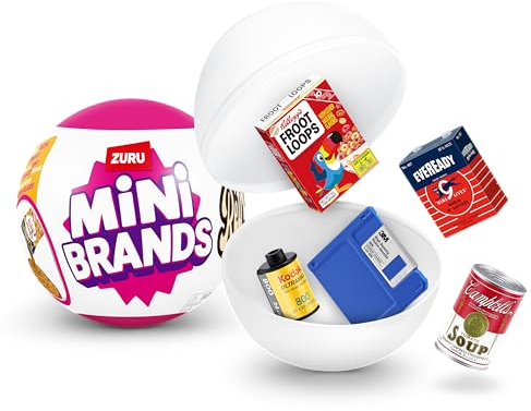 Mini Brands Cápsula Retro de ZURU, minis Retro coleccionables Sorpresa, Embalaje Ciego, artículos coleccionables con temática Retro, (1 Capsule), Regalos Dia de La Madre