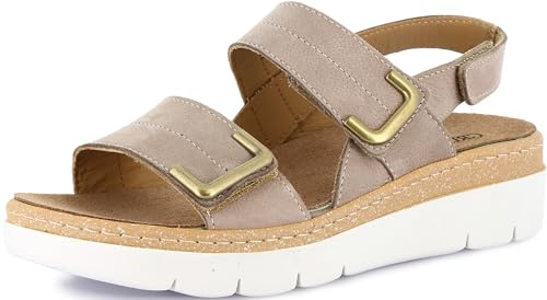 GRÜNLAND MOLL, Sandali con Zeppa Donna, Corda, 36 EU X-Larga