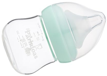 Beatifufu Breitmund-glas-babyflasche für Neugeborene mit Sauger für Stillende Robuste Milchflasche für Flaschenfütterung