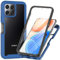 ILING Trasparente Case for Honor 70 Lite 5G / Honor X6 / Honor X8 5G, 360° Full Body Protection Cover with Built-in Screen Protector, Shockproof Hard PC + Silicone TPU Bumper Case Cover (Dark Blue)
