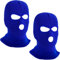 LINSOCLE 2pcs Balaclava - 3-Loch Sturmmaske, Gestrickte Sturmhaube in blau, Multifunktionsmaske, Skimütze für Motorrad und Fahrrad