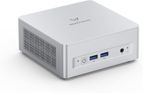 MINIS FORUM Mini PC UM680 Slim,AMD Ryzen 7 6800H CPU 8C/16T bis zu 4,7 GHz, 16 GB DDR5/1TB SSD, AMD Radeon 680M Grafik, HDMI/USB 4/DP, WiFi, BT, RJ45 2.5G, 4xUSB Port
