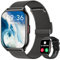 Narcid Montre Connectée Femme Homme, 2,01 HD avec Appel Bluetooth Smartwatch,SpO2 Moniteur de Sommeil Cardiofréquencemètre, 100+ Sportifs Montre Podometre pour Android iOS