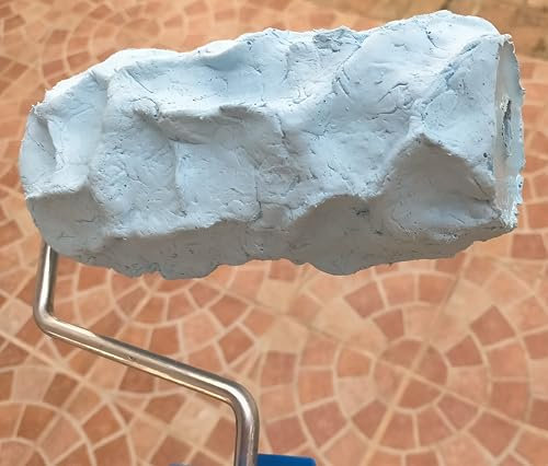 Rouleau de plâtre mural ciment imprimé pierre roche décorative TEXTURE ROLLER, modèle « Rock Alpina 10 », 18 x 9 cm environ